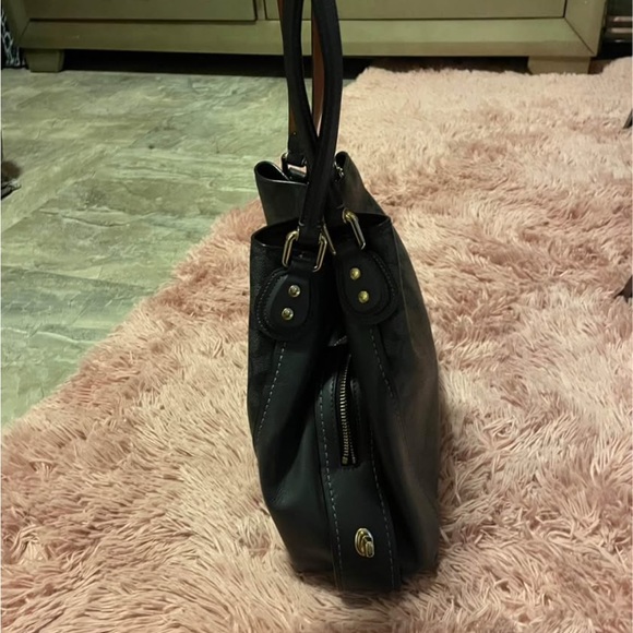 Coach dark navy blue tote - Picture 2 of 9